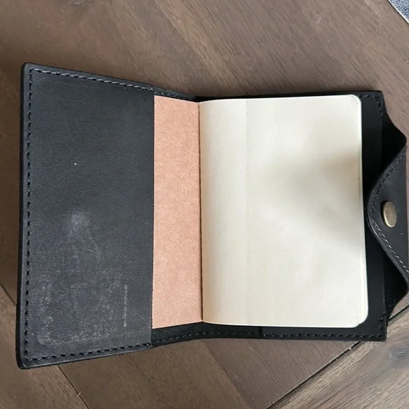 Portland Leather Goods black leather small journal New - Picture 3 of 3